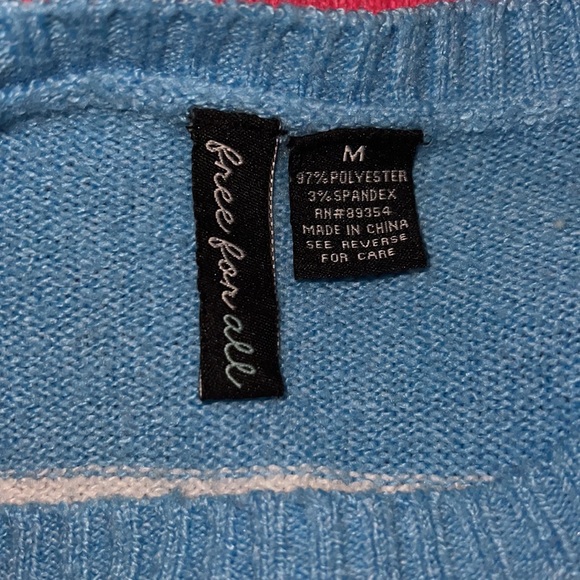 Multi-colored long sleeve polyester sweater dress - Picture 2 of 2